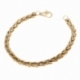 Bracelet en or jaune, maille palmier 5 mm - A