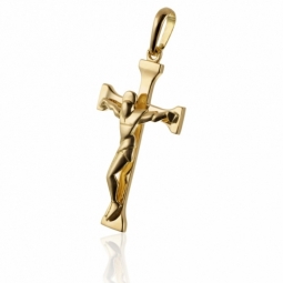 Croix en or jaune, Christ