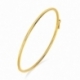 Bracelet jonc en or jaune, flexible et ouvrant, fil 2 mm - A