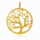Pendentif en or jaune arbre de vie ajouré - A