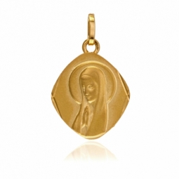 Médaille en or jaune, vierge