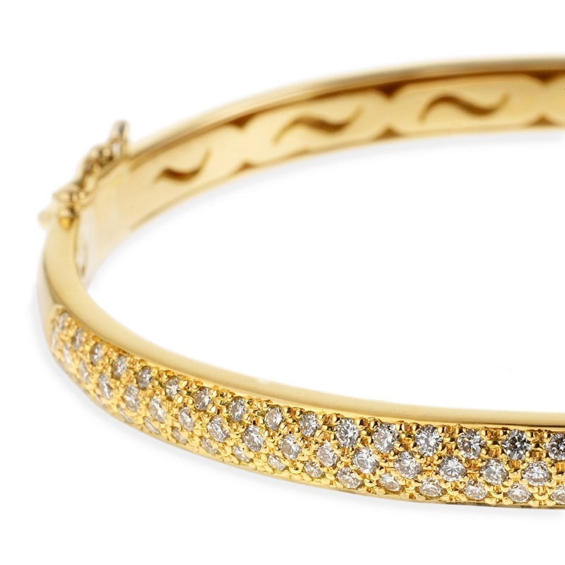 Hope The Diamond Store  Bracelet diamant sur cordon taille princesse 010  carat  Or 18k  Envois dans toute la France