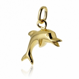 Pendentif dauphin en plaqué or