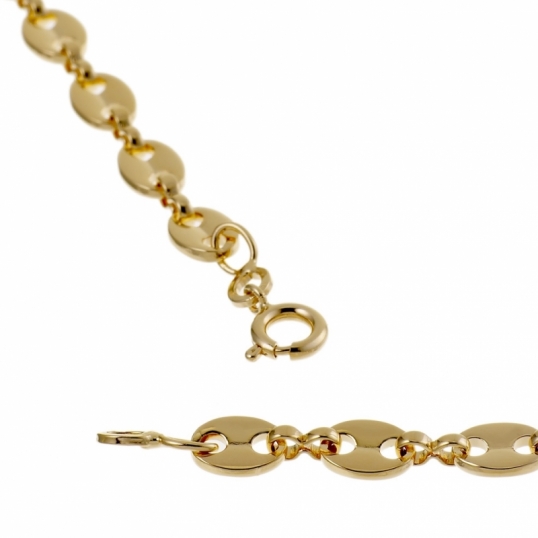 De Bijenkorf Femme Accessoires Bijoux Colliers Chaine graine de café plaquée or 32430Y 