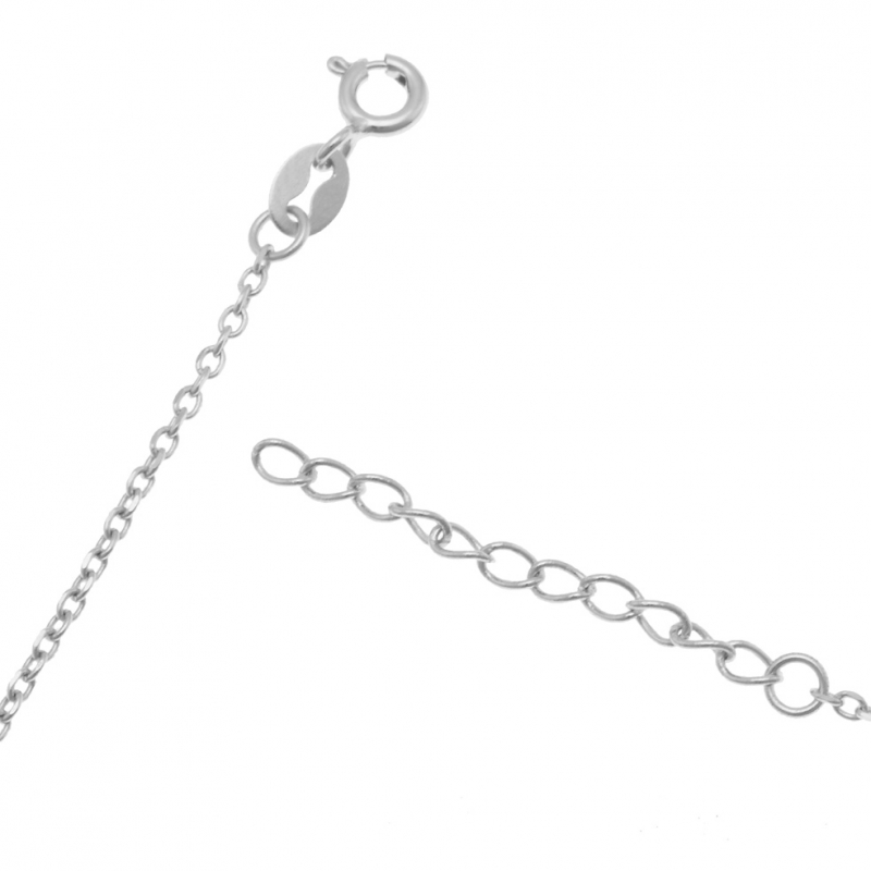 collier femme en argent 925 rond recouvert de zircons – FORYOUJEWELS