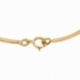 Bracelet jonc en or jaune plaque rectangulaire - C