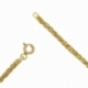 Bracelet or jaune maille palmier - C