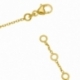 Bracelet en plaqué or et oxydes zirconium, croix - C