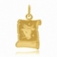 Médaille zodiaque en or jaune, taureau - A