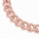 Bracelet en bronze plaqué or rose et oxydes de zirconium - B