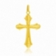 Croix en or jaune, striée - A
