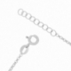 Bracelet en argent rhodié, cristaux de synthèse et laque, nuage - C