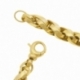 Bracelet en or jaune maille tressée - C