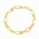 Bracelet en or jaune maille fantaisie - A