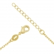 Bracelet en plaqué or et laque blanche - C