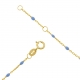 Bracelet en or jaune et laque - C