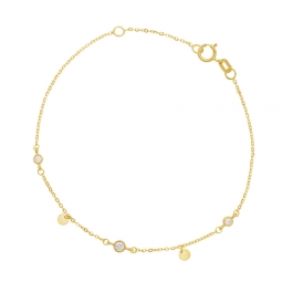 Chaîne de Cheville Argent 925 avec Charm Signe Astrologique Balance Bijoux Bracelet  Cheville pour Femme : : Mode