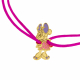 Bracelet cordon en or jaune et laque, Minnie Disney - B