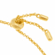 Bracelet en argent doré et oxydes de zirconium - C