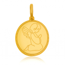 Médaille en or jaune, ange