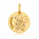Pendentif zodiaque en or jaune et laque, Cancer, Minnie Disney - A