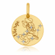 Pendentif zodiaque en or jaune et laque, Vierge, Minnie Disney - A