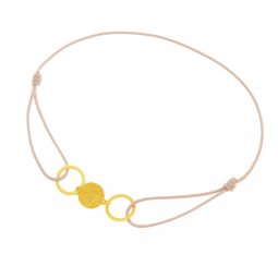 Bracelet cordon en or jaune