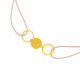 Bracelet cordon en or jaune - B