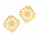 Boucles d'oreilles en or jaune et diamant - A