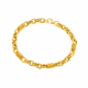 Bracelet en or jaune maille fagot - A