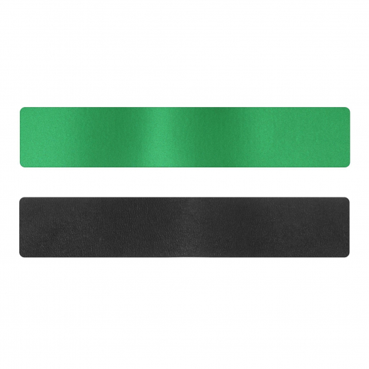 Simili cuir vert-noir pour bracelet jonc Méli Versa 30mm