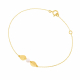 Bracelet en or jaune et perle de culture - A