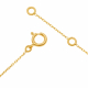Bracelet en or jaune et oxydes de zirconium - C