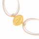 Bracelet cordon en or jaune, Vierge - B