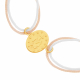 Bracelet cordon en or jaune, Vierge - C