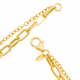 Bracelet en or jaune, double chaîne - C
