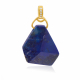 Pendentif en plaqué or et oxydes de zirconium, Lapis lazuli - Pendentif en plaqué or et oxydes de zirconium, Lapis lazuli