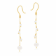 Boucles d'oreilles en or jaune et perles de culture - Boucles d'oreilles en or jaune et perles de culture