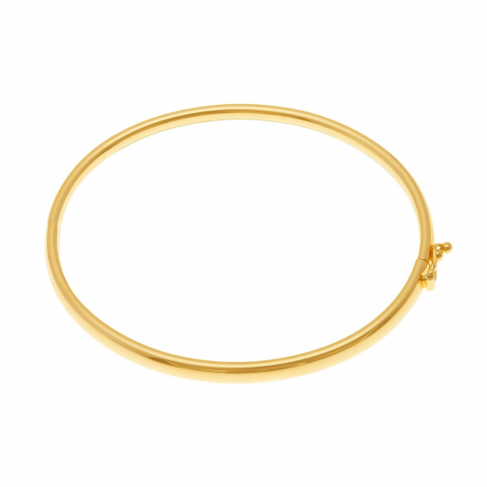 Bracelet jonc en or jaune 4 mm