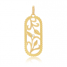 Pendentif en or jaune et diamant 