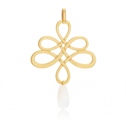 Pendentif en or jaune et nacre