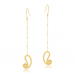 Boucles d'oreilles en or jaune 